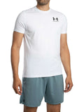 Under Armour Men's HeatGear Fitted Logo T-Shirt, White