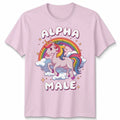 Unisex Tshirt Alpha Male Funny Meme Unicorn Gift Joke Prank Fathers Day