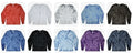 Colortone Long Sleeve Shirts Crystal Tie Dye Multi Color Plain Solid Tee Adult
