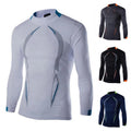 Mens Long Sleeve Quick Dry Compression Slim Fit Sports Gym Tops Base Layer Slim;