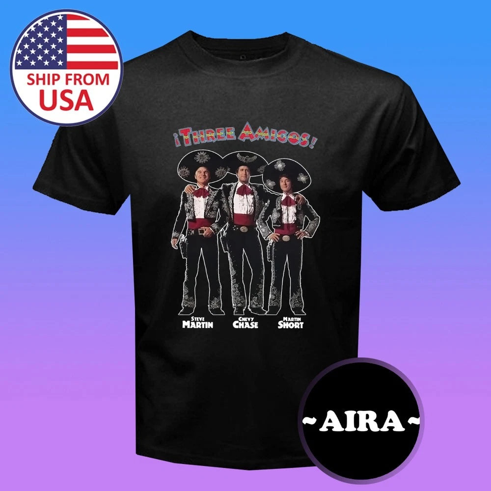 Three Amigos Retro Movie Men's Black Size S-5XL
