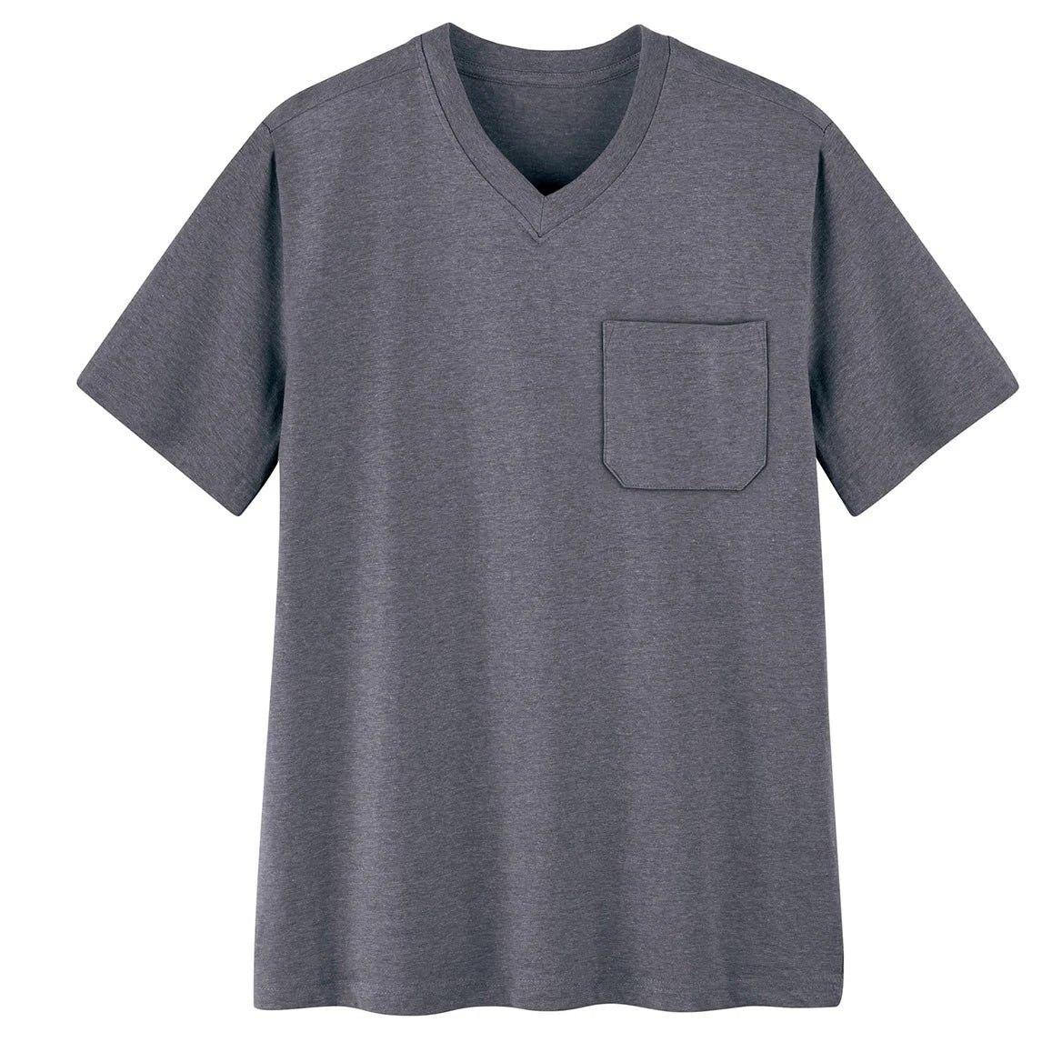 Men's Pocket V-Neck Tee, Melon, MED