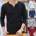 Basic Solid Tee Casual Long Sleeve Top Brand New Polyester Spandex Fabric