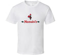 Nandos Fast Food Restaurant Distressed Look T Shirt