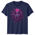 Purple Octopus Marine Animal Mens T-Shirt Graphic Cephalopod Ocean