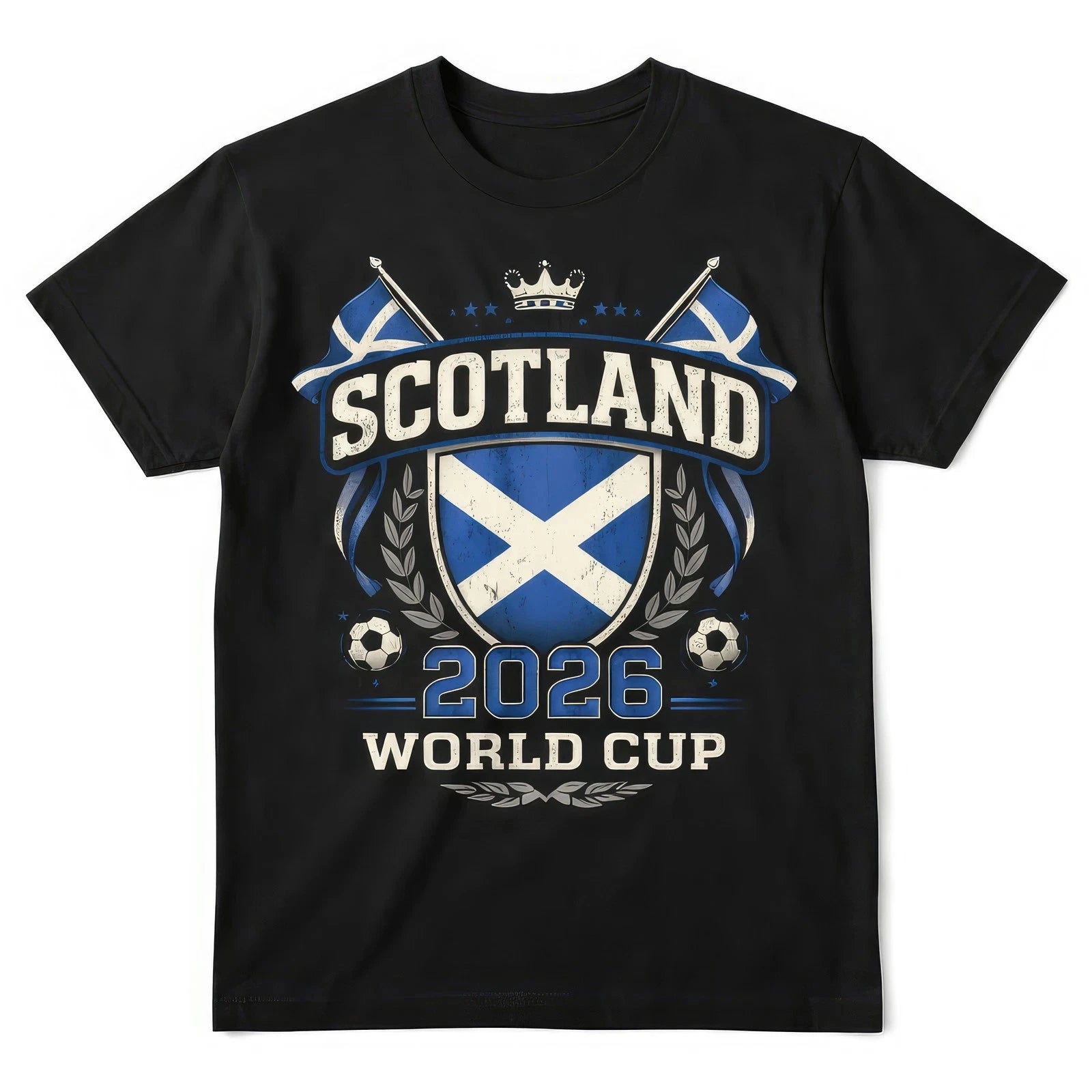 Scotland World Cup 2026 Football Fan T Shirt Scottish Soccer Graphic Tee