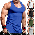 Men Muscle Slim Fit Tank Tops Bodybuilding Training Workout Gym Fitness Ve #