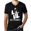 Men's Graphic T-Shirt V Neck Love Boxing Eco-Friendly Limited Edition