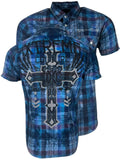 Xtreme Couture by Affliction Men's Button Down Shirt Faith & Trust S-2XL