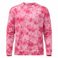 New Large Crown Ivy Mens Shirt tye dye pink long sleeve cotton