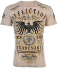 Affliction Men's T-Shirt TRIED Eagle SAND TOBACCO WASH Tattoo Biker S-3XL $58