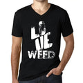 Men's Graphic T-Shirt V Neck Love Weed Eco-Friendly Limited Edition Short Sleeve