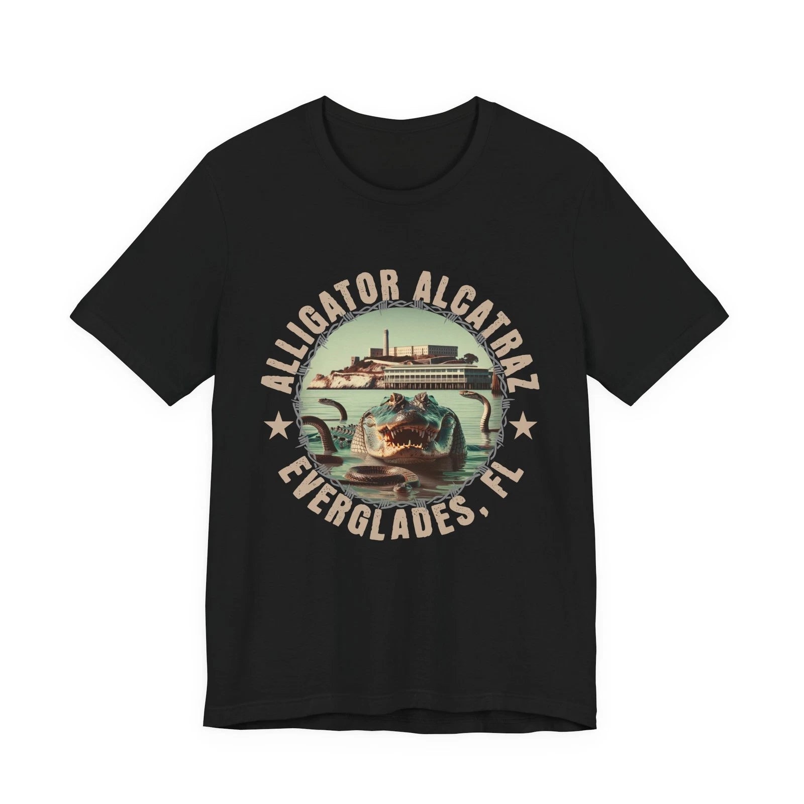 Everglades Alligator Alcatraz Tee, Florida Vacation Unisex Shirt, Graphic Tee