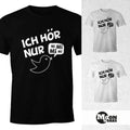 Men's T-Shirt I Only Hear Mi Mi MiMiMi Saying Shirt SlimFit XS-4XL Moonworks