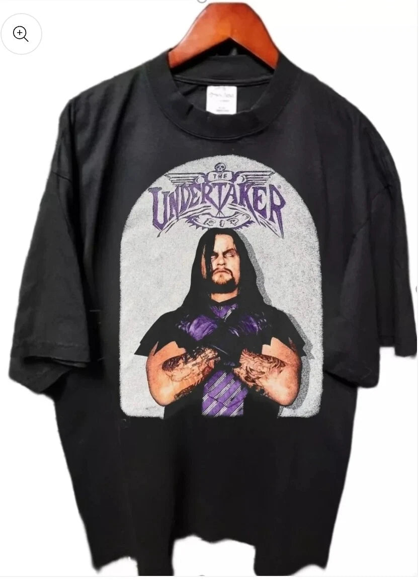 THE UNDERTAKER RIP ON A SHAKA HEAVYWEIGHT GARMET DYED T SHIRT "MODERN"
