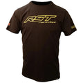 RST T-Shirt Race Department Logo Black Flo Yellow Motorcycle Casual Cotton