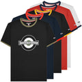 Mens Lambretta Smart Casual Retro SKA Ringer Logo Shirt Sizes M to 4XL