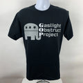Port & Company T Shirt Large Black GOP Gaslight Obstruct Project Short Sleeve