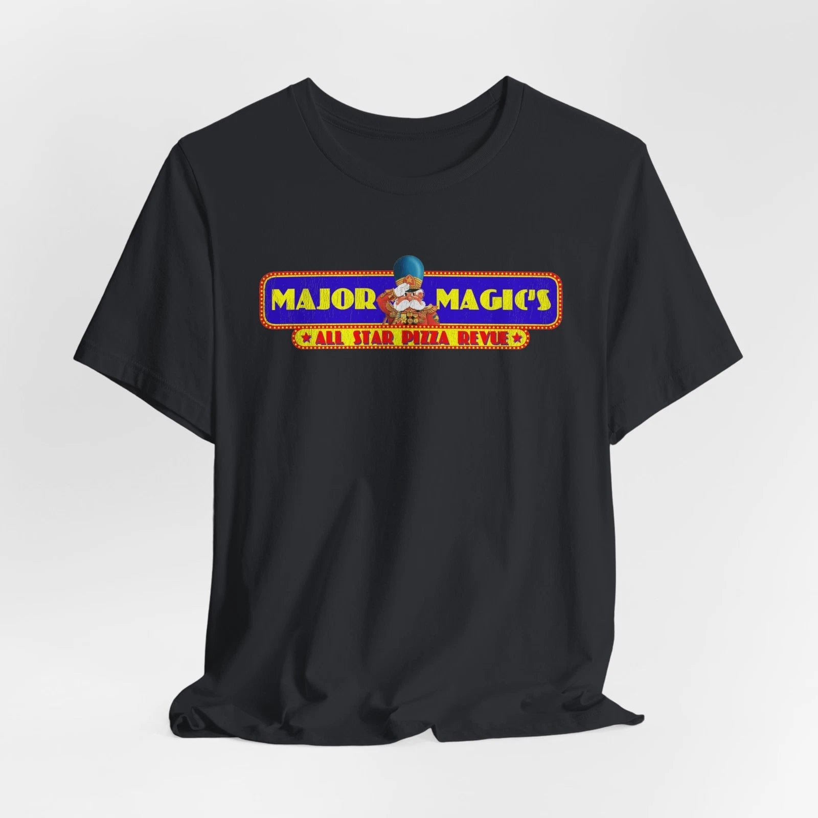Retro Pizza Logo Tee, Major Magic 1980s Shirt, Jersey T-Shirt, Vintage look