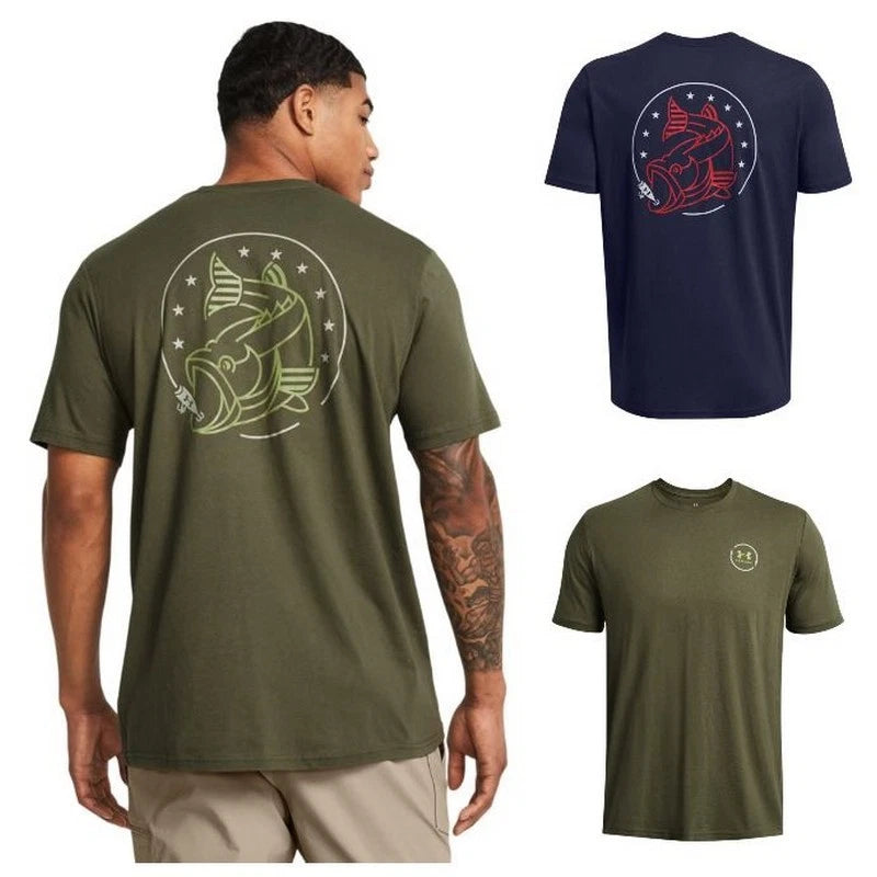 Under Armour 1383003 Men's UA Freedom Bass Tee Graphic Short Sleeve T-Shirt