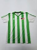 Adidas Boys Green V-Neck Jersey Size L Regular Athletic Striped