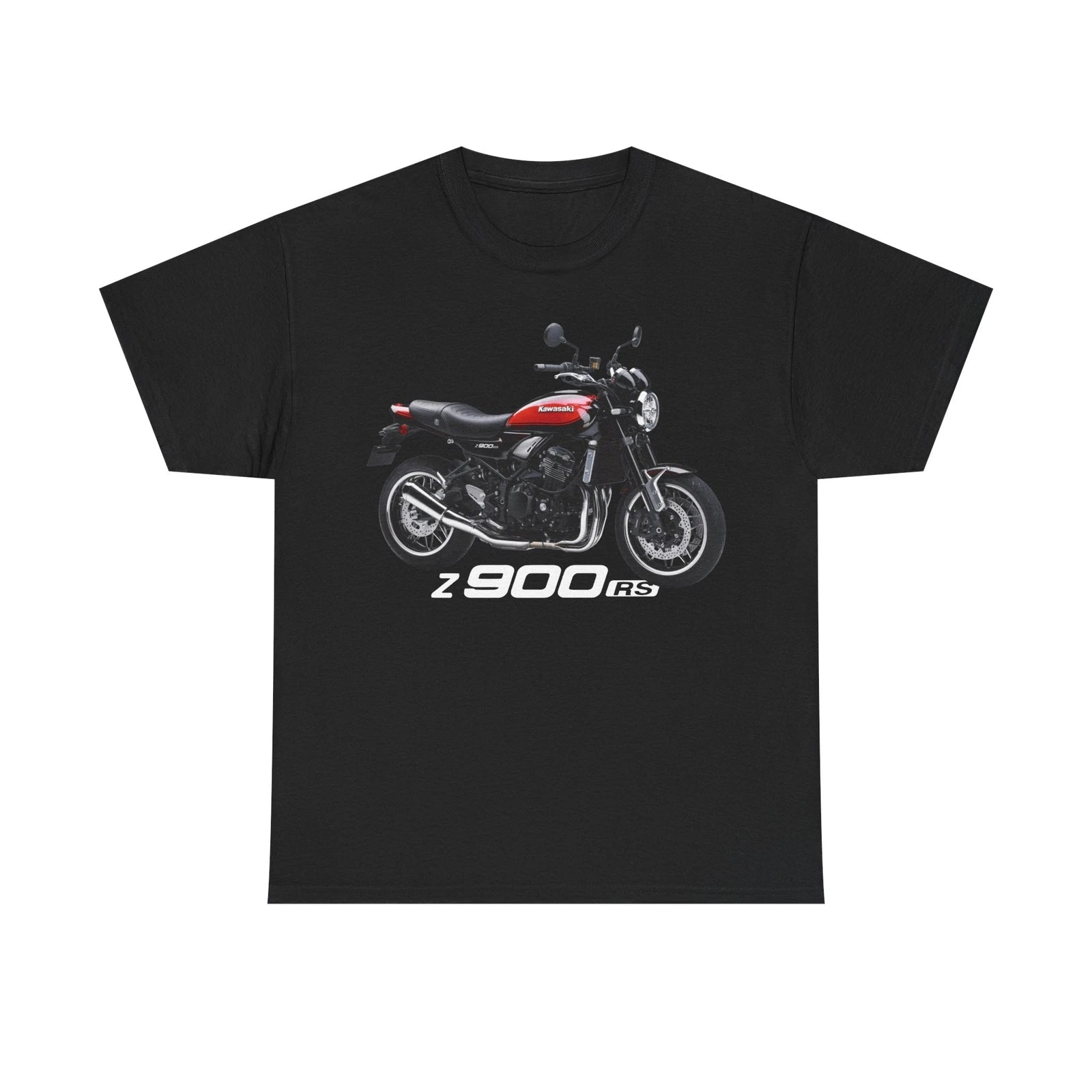 Kawasaki Z900 RS Red Japanese Motorcycle T Shirt , Printed in USA