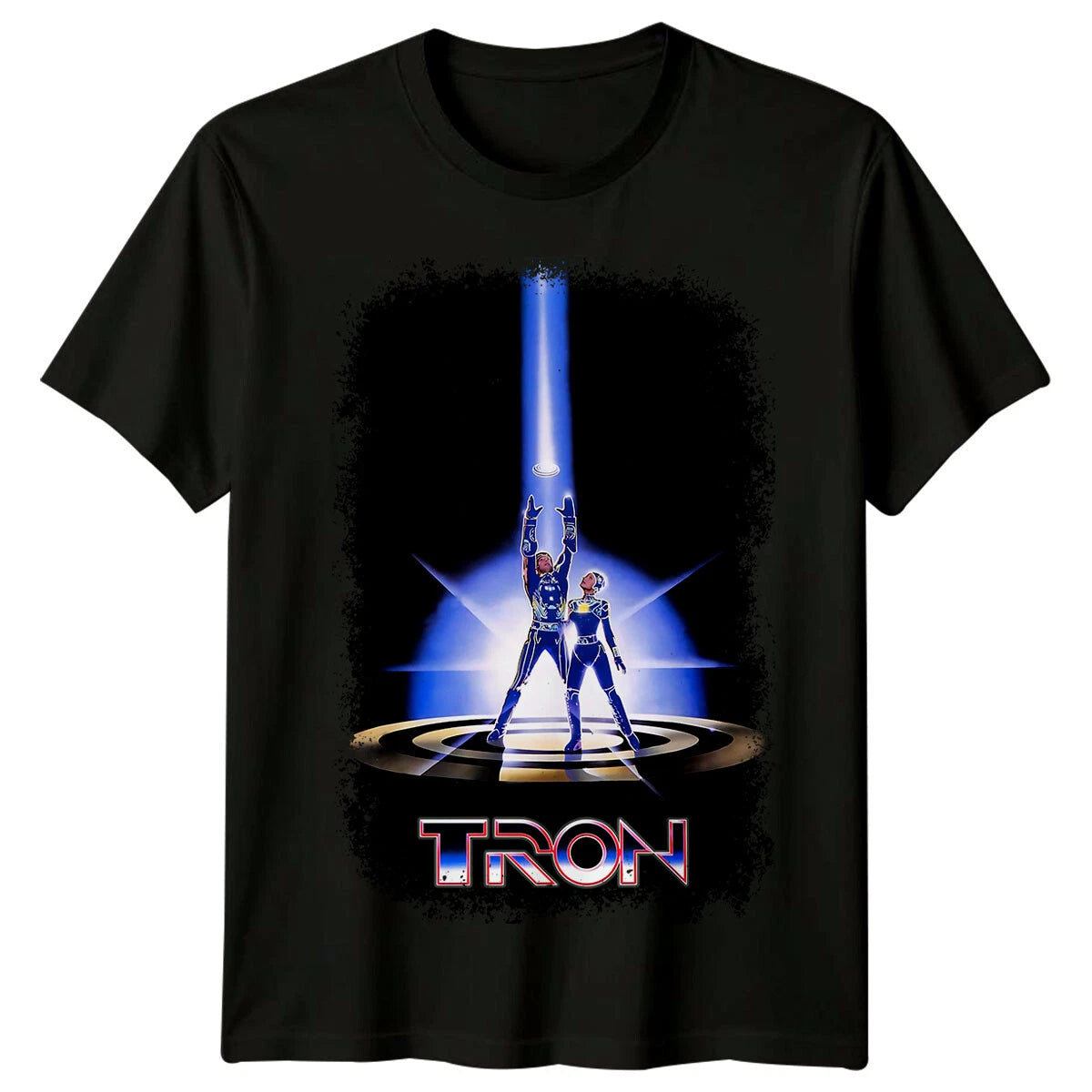 Tron (1982) Movie Poster Inspired T-Shirt Retro Classic Film Graphic Tee Unisex
