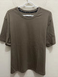 Kenneth Cole Active T-Shirt Large Cocoa Dust Brown Short Sleeve Crew Neck NWT