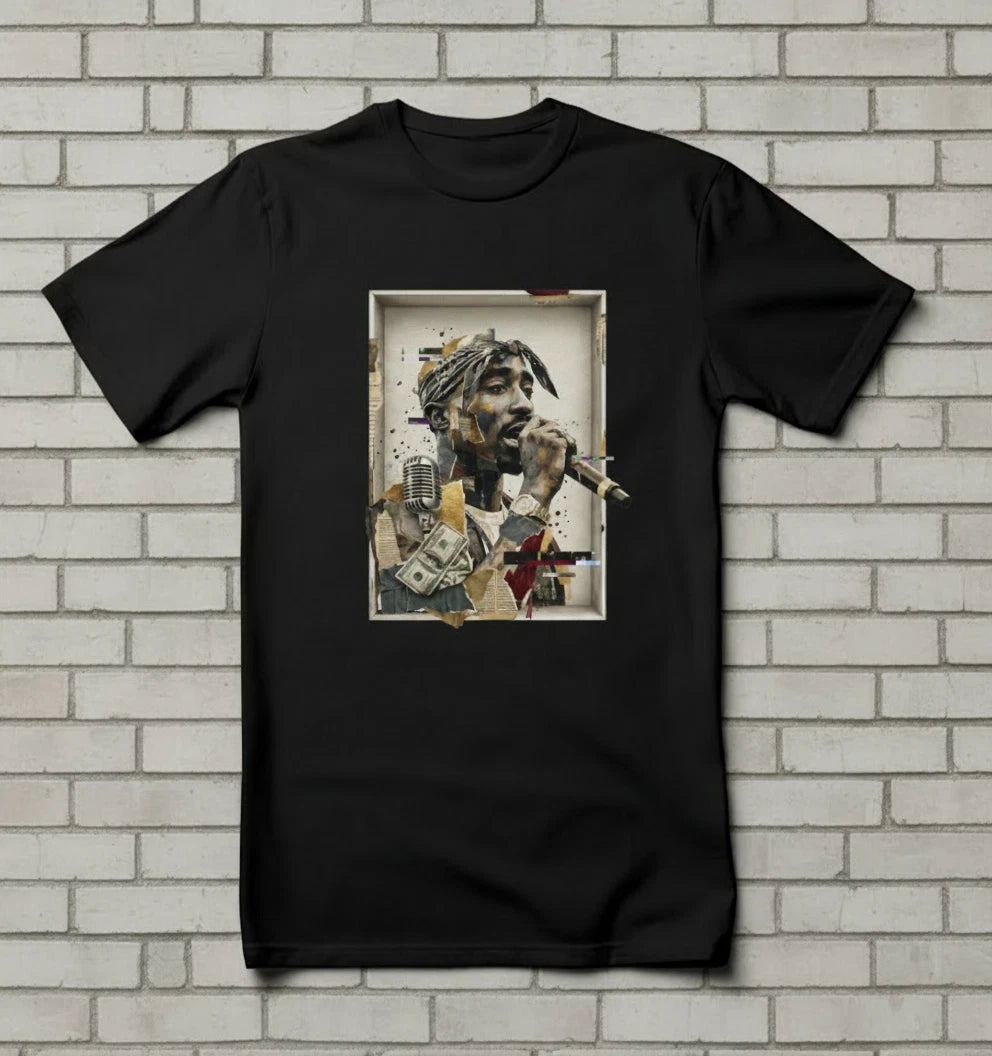 TUPAC CUSTOM DESIGN - T-Shirt Size S-5X