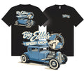 Big Eddie's Vintage Style Hotrod Top Tee Classic Wolf Logo T Shirt Gift