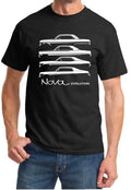 1962-79 Chevy Nova Evolution Classic Outline Design Tshirt NEW