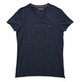 Tommy Hilfiger Women's Navy V-Neck Logo T-Shirt Size S