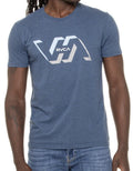 RVCA Memory Graphic Logo XL Blue Tee Soft Jersey Balance Of Opposites Skater
