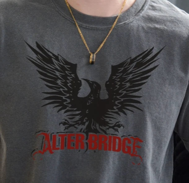 Alter Bridge Blackbird T-Shirt Rock Band Premium Vintage Black Comfort Color Tee