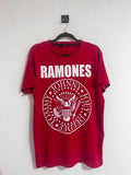 Ramones Vintage Band Tee Punk Rock Graphic T-Shirt Classic Logo Rare S-5XL