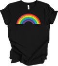 Distressed Rainbow Pride Shirt Vintage Retro LGBTQ Gay Pride Flag Graphic Tee