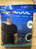 32 Degrees Men's Cool Tee, 3-pack Large Black Crew Neck Large