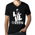 Men's Graphic T-Shirt V Neck Love Green Eco-Friendly Limited Edition