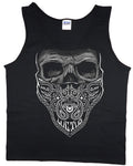 Men's tank top gangster bandana skull design sleeveless tee muscle shirt
