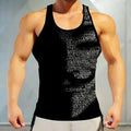 Tank Top Men Vest Anonymous Face Mask Fitness Muscle Sleeveless Workout T Shirts