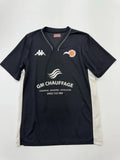 Kappa Unisex Black V-Neck Sports Jersey T-Shirt Size M