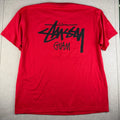 Y2K Stussy Guam Shirt Mens 2XL Red Logo Streetwear Skate Graphic Tee RED TAG