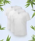 3 Pack David Archy Men's Bamboo Rayon Crewneck, Stretchy Undershirts