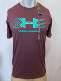 Under Armour Shirt Mens Small Medium Purple Pink Athletic Fit Soft