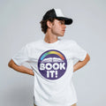 BOOK IT! T-Shirt Tee Short Sleeve Retro Pizza Hut  Gift Funny Books 80's 90's