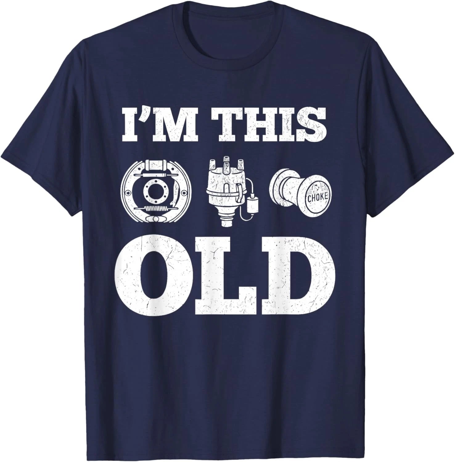 I'm This Old Funny Classic Car Parts Mechanic Vintage Auto Unisex T-Shirt