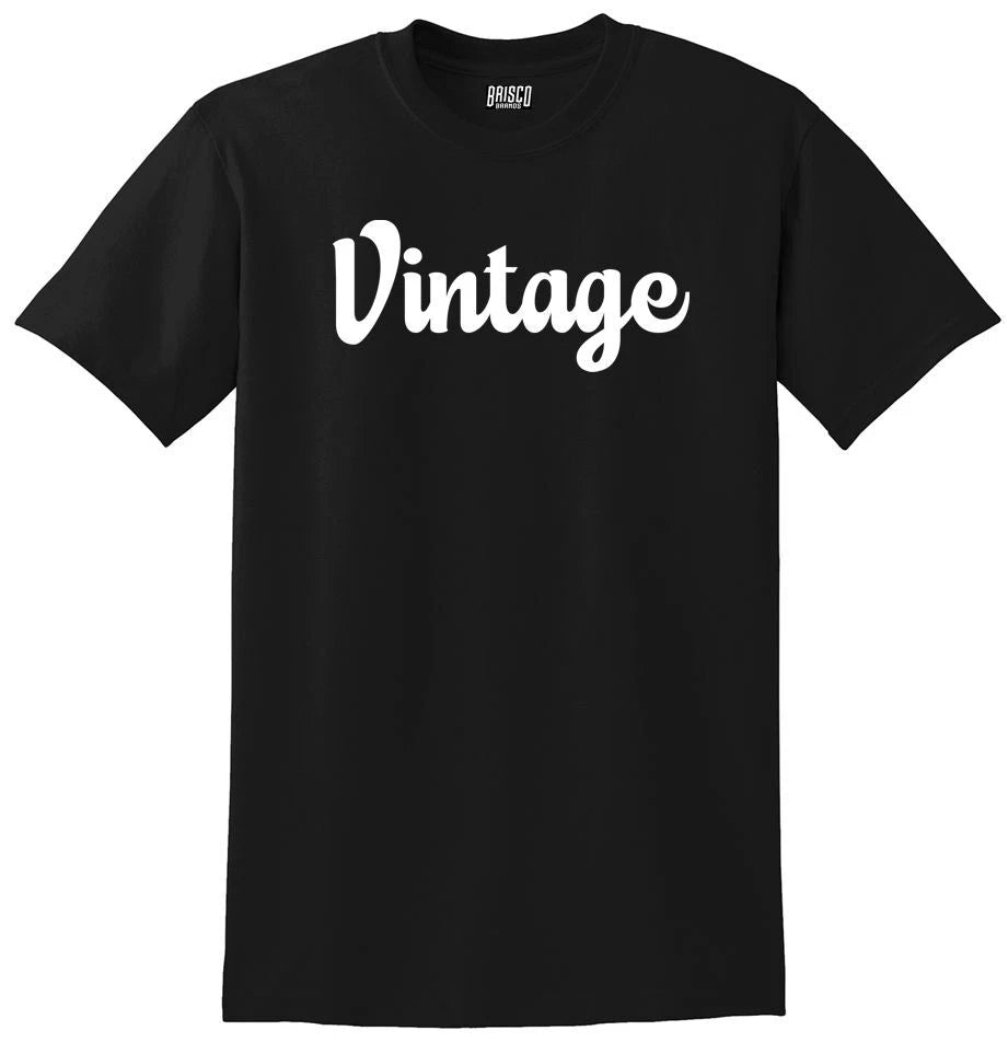 VINTAGE 60/40 Value Weight Printed Tee Shirt Regular and Big Sizes