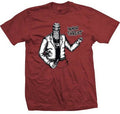 New Authentic Minor Threat Bottled Violence Red Lightweight Punk Band T-Shirt
