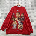 Vintage Black Heritage Legendary Hero’s Shirt Mens 3XL Red Ali Malcom X King