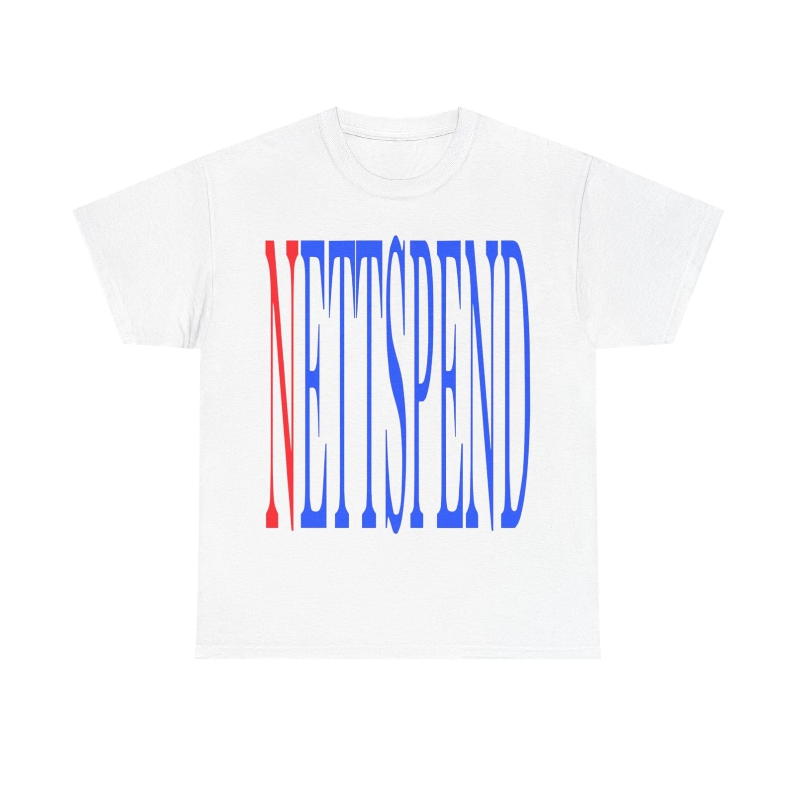 Nettspend Wordmark Invert Tour Merch T-Shirts Tees White - All Sizes